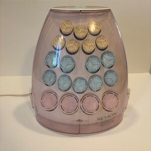 Revlon RV254 Vertical Hair Setter 20 Multi-Size Hot Rollers w/ Mirror TESTED